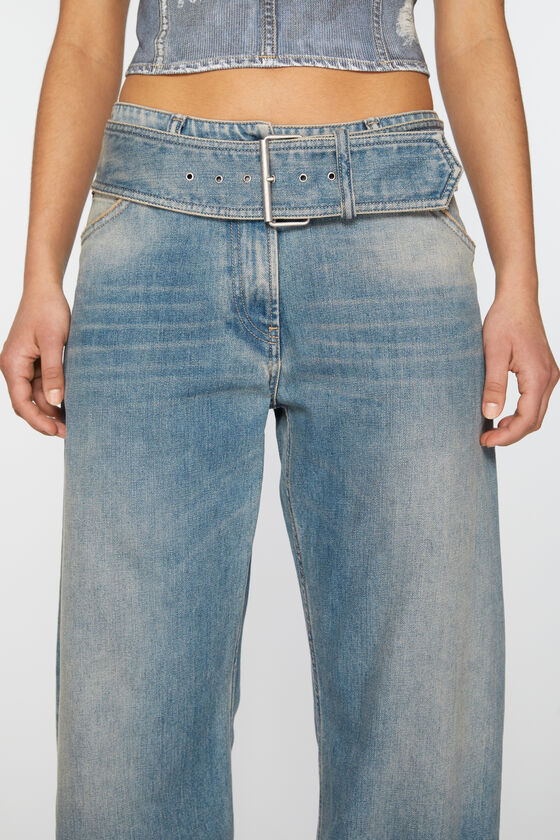 (image for) Handcrafted Belted jeans - Relaxed fit